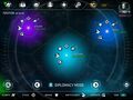 The "Diplomacy Mode" of the Star Map of Galaxy on Fire - Alliances for iPhone, iPad and iPod touch.