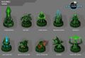 An overview of all Vossk structures (except for the Artifact Center) in our upcoming mobile sci-fi MMO Galaxy on Fire - Alliances for iPhone, iPad and iPod touch.