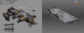 Earlier Concept Arts and Final Rendering of Terran Carrier