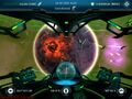 A powerful Vossk fleet trying to take over an artifact planet in Galaxy on Fire - Alliances for iPhone, iPad and iPod touch